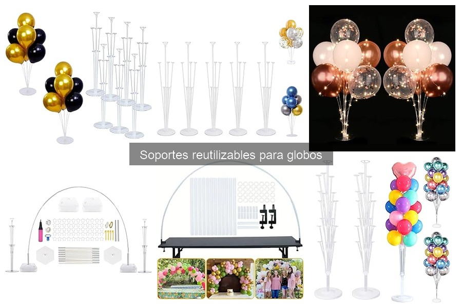 Beneficios ecológicos de los soportes reutilizables para globos