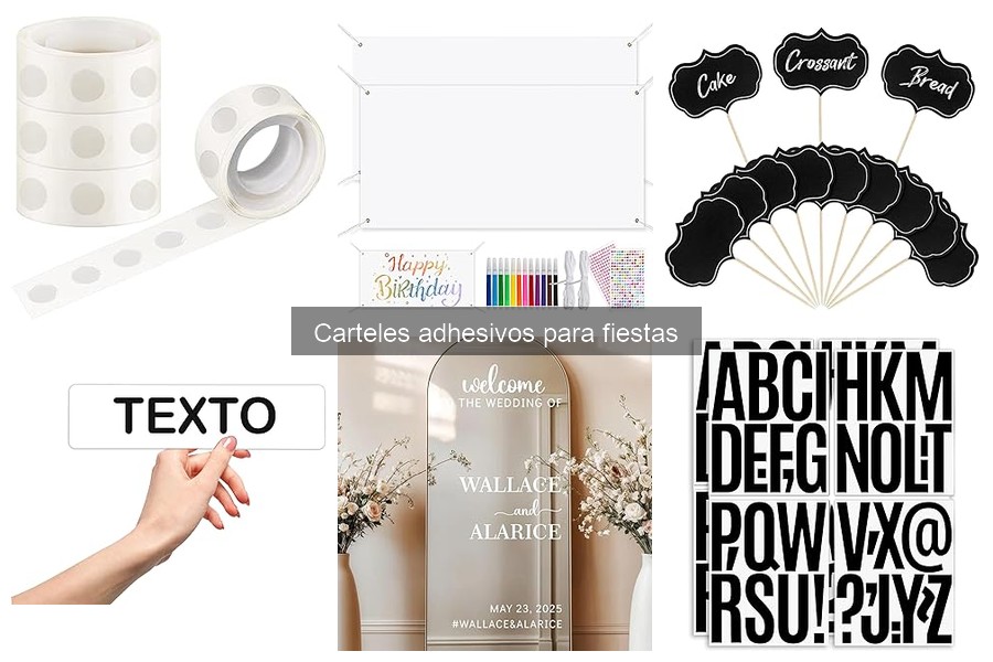 Carteles adhesivos biodegradables para decoraciones ecoamigables