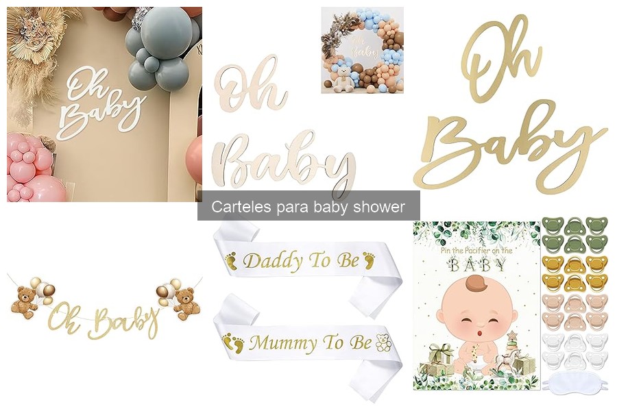 Carteles de baby shower económicos: ¡Decora sin gastar mucho!