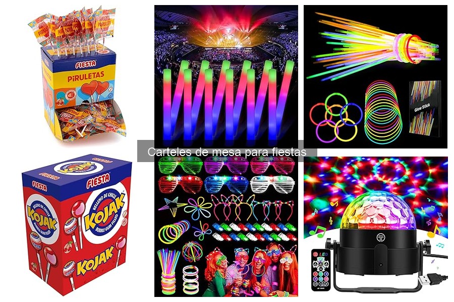 Carteles de mesa para fiestas temáticas: ideas y consejos