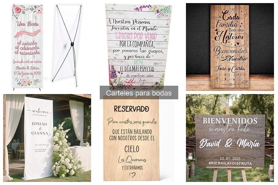 Carteles ecológicos para bodas: opciones sostenibles