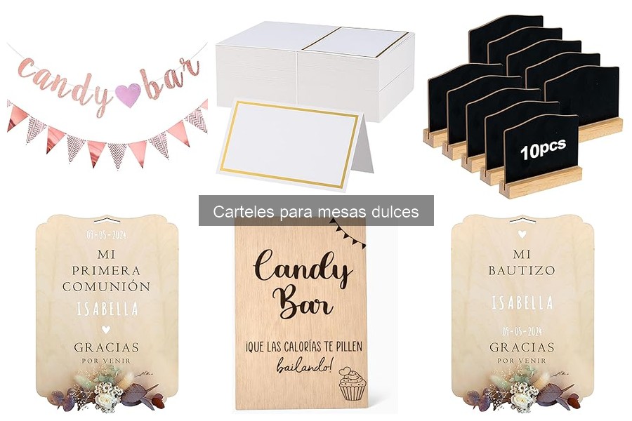 Carteles para mesas dulces: ¿Qué incluir en su contenido?