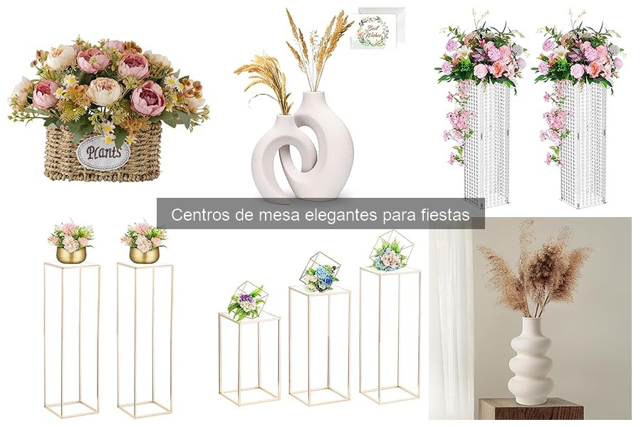 Centros de mesa elegantes para fiestas temáticas