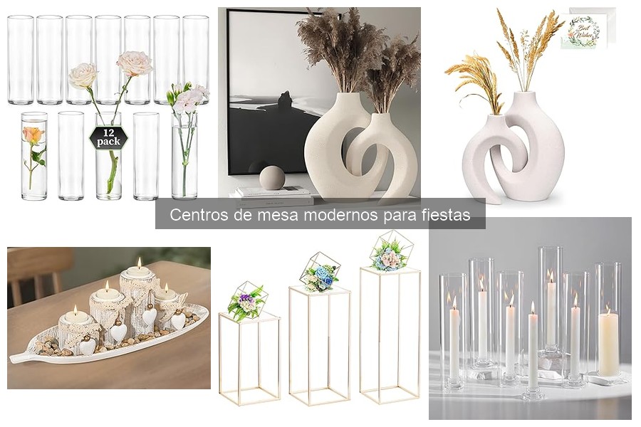 Centros de mesa modernos personalizados para fiestas temáticas