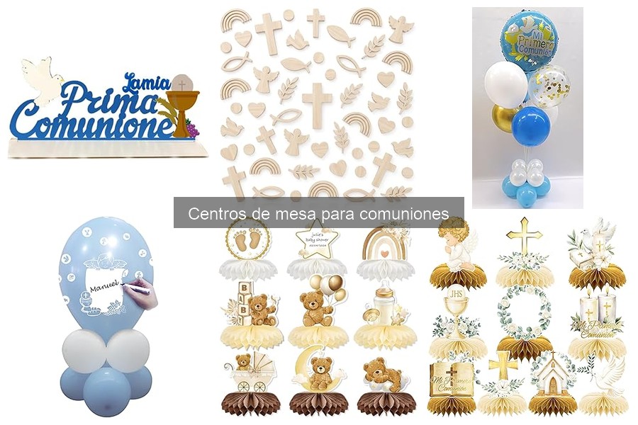 Centros de mesa para comuniones según la temporada