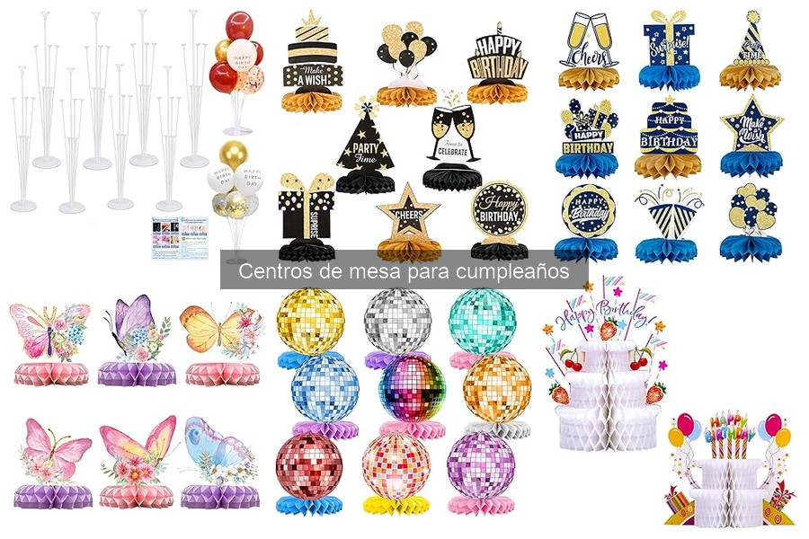 Centros de mesa temáticos para cumpleaños: ¡inspiración y ideas!