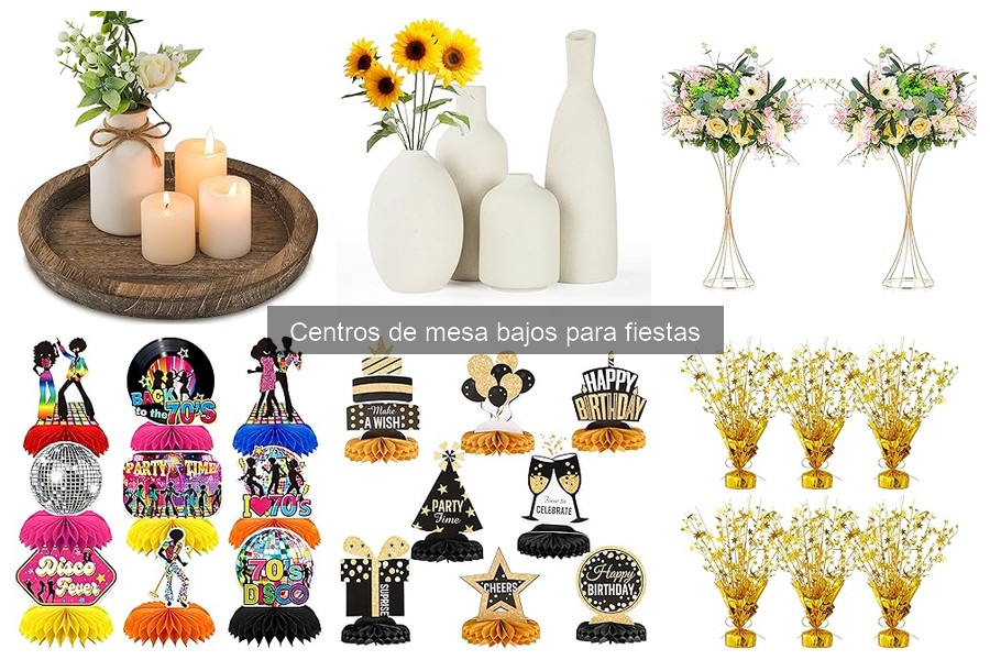 Combina centros de mesa bajos con la decoración perfecta