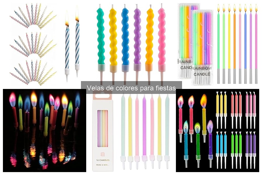 Combina Velas de Colores con Decoración de Fiestas