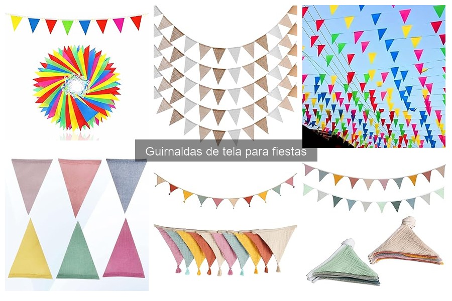 Cómo colgar guirnaldas de tela para fiestas fácilmente