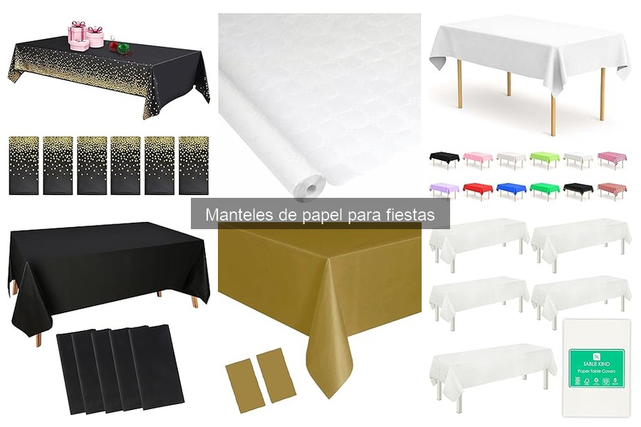 Cómo combinar manteles de papel para fiestas con decoraciones