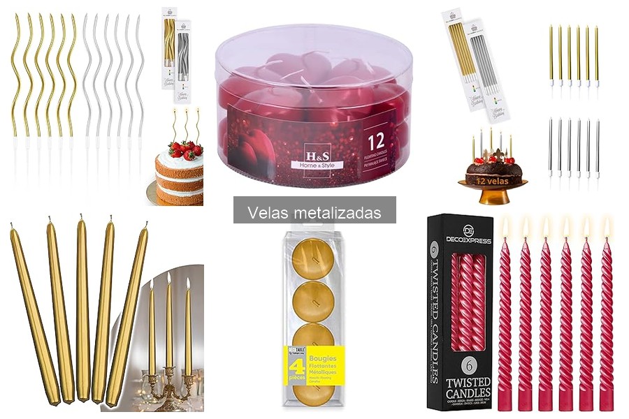 Cómo combinar velas metalizadas en tus decoraciones