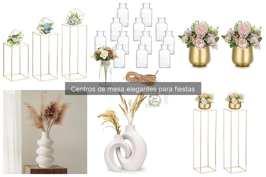 Cómo cuidar y mantener centros de mesa elegantes para fiestas