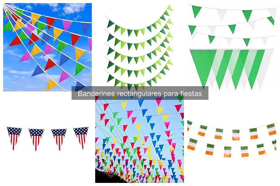 Cómo elegir banderines rectangulares para tu evento