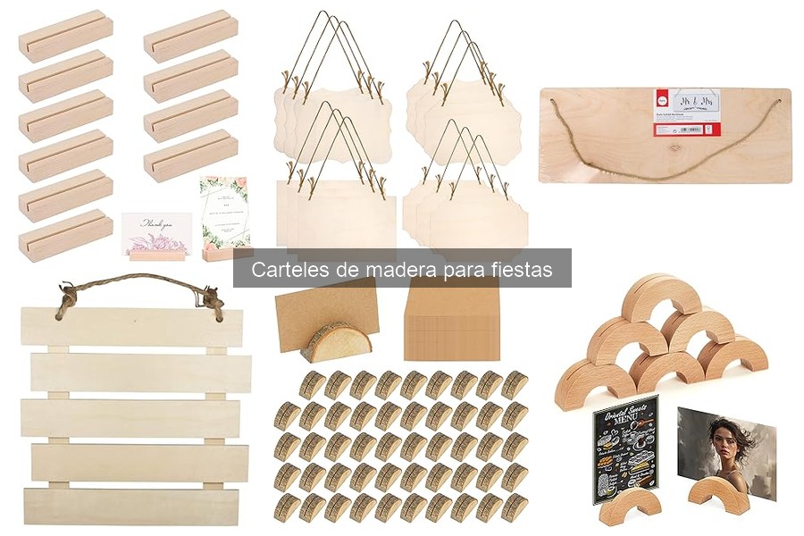Cómo elegir carteles de madera para bodas