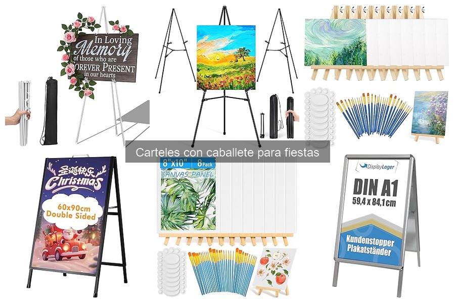 Cómo elegir el cartel con caballete ideal para tu fiesta