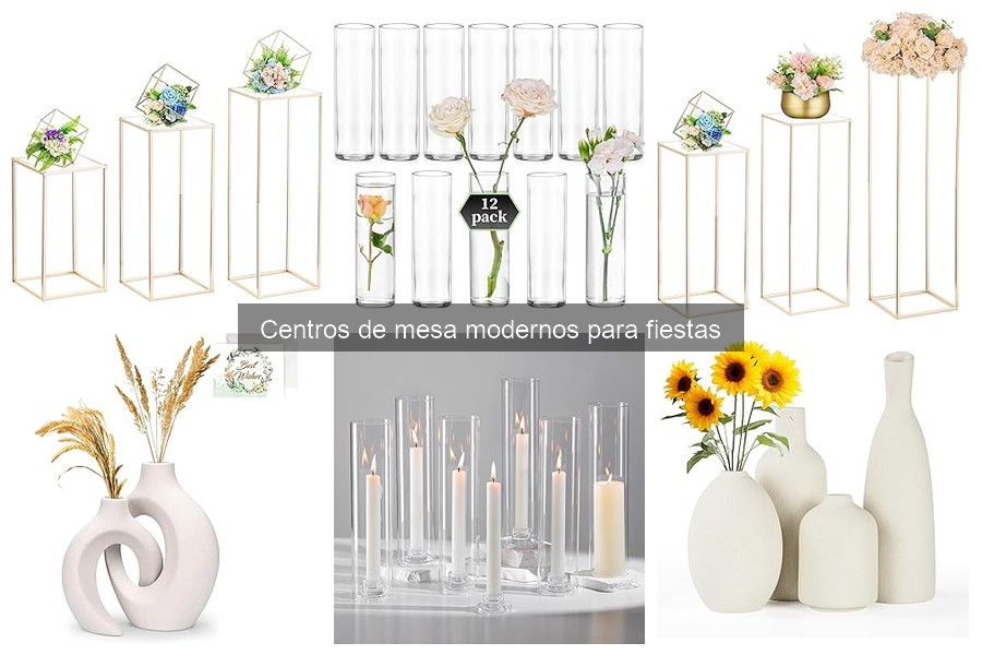 Cómo elegir el centro de mesa moderno ideal para tu fiesta