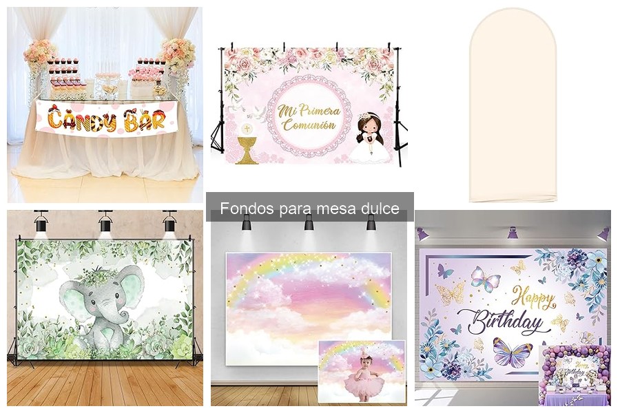 Cómo elegir el fondo perfecto para tu mesa dulce