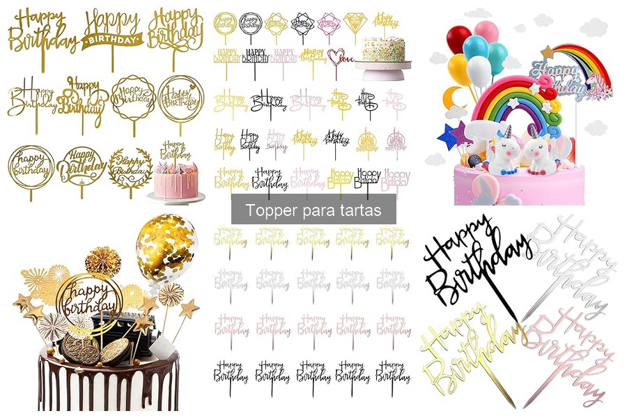 Cómo elegir el topper para tartas: tamaño ideal según el pastel