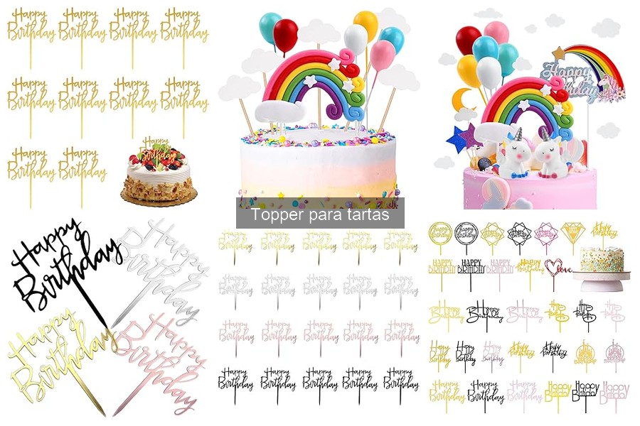 Cómo elegir el topper perfecto para tu tarta