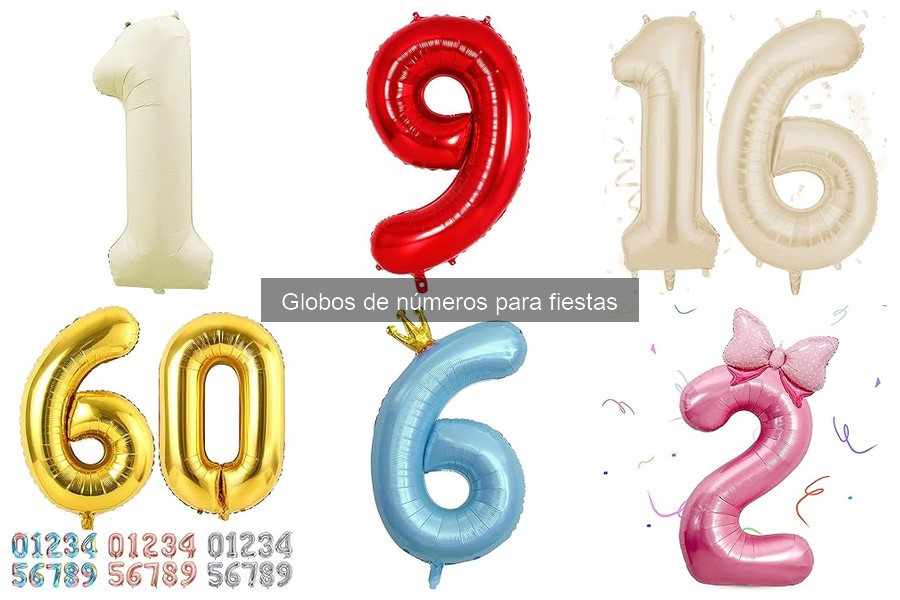Cómo elegir globos de números para tu fiesta con estilo