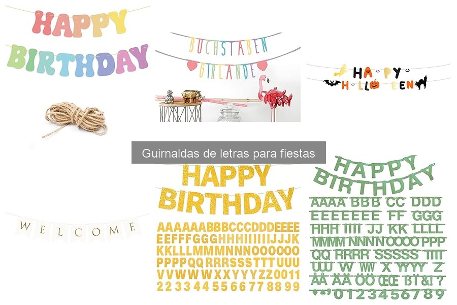 Cómo elegir guirnaldas de letras para tu fiesta ideal
