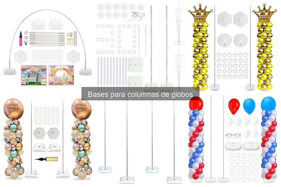 Cómo elegir la mejor base para columnas de globos