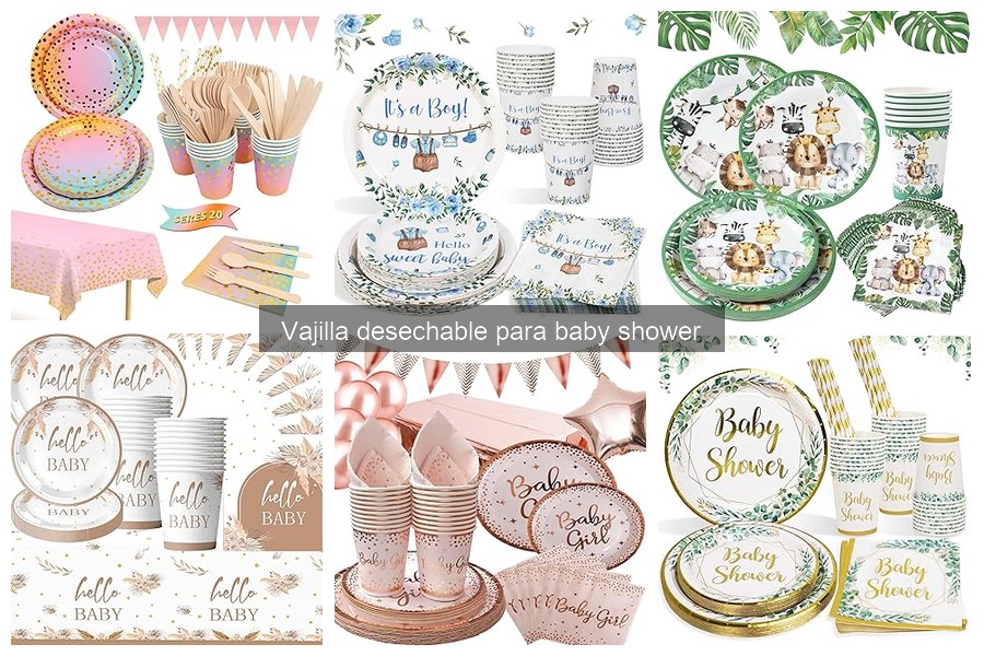 Cómo elegir la vajilla desechable perfecta para baby shower