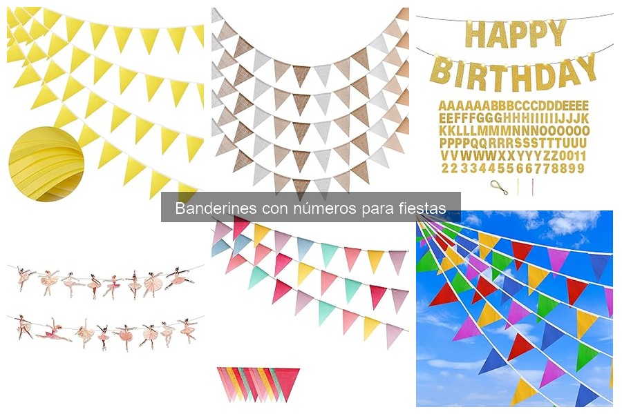 Cómo elegir los mejores banderines con números para tu fiesta