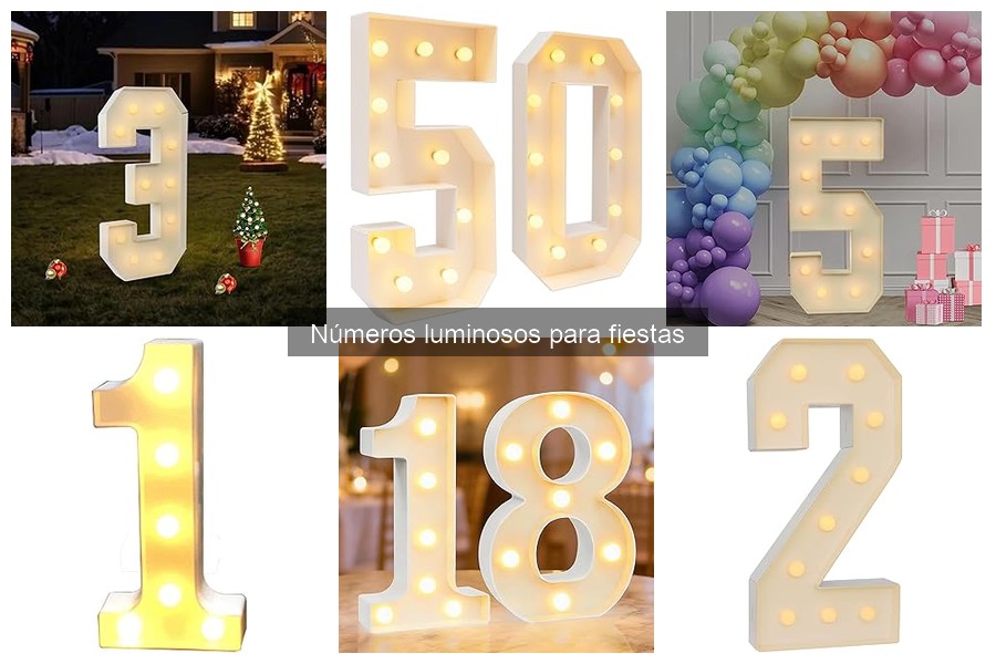 Cómo elegir números luminosos para tu evento ideal