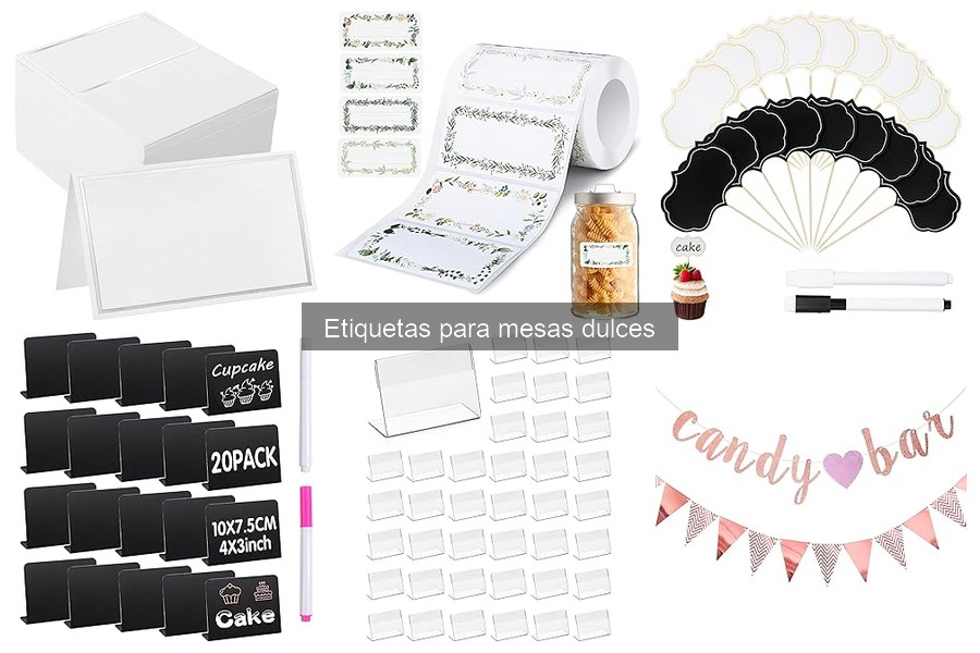 Cómo Hacer Etiquetas para Mesas Dulces DIY en 5 Pasos