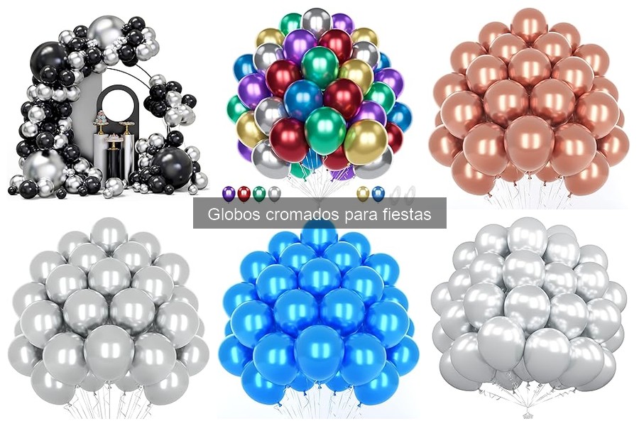 Cómo inflar globos cromados correctamente en 5 pasos