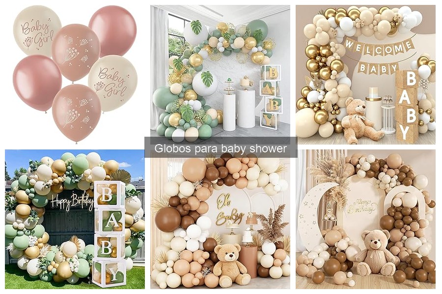 Cómo inflar globos de baby shower de forma segura