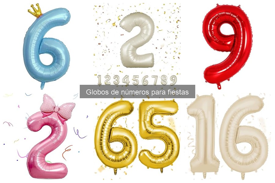 Cómo Inflar y Decorar con Globos de Números para Fiestas