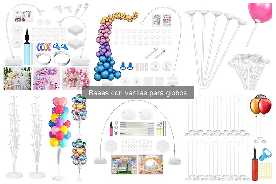 Cómo instalar bases con varillas para globos fácilmente