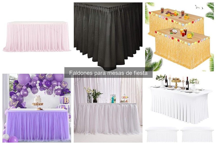 Cómo instalar un faldón en una mesa de fiesta fácilmente