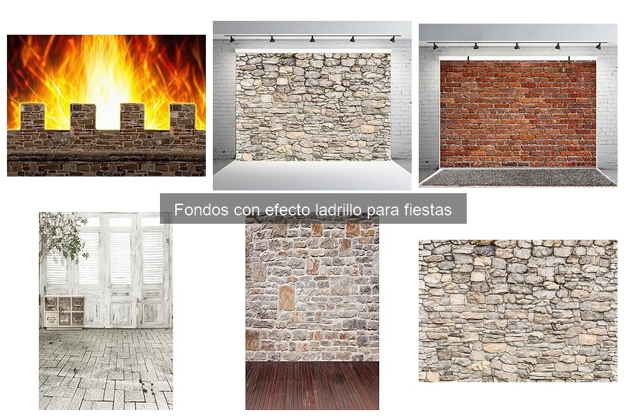 Cómo instalar un fondo con efecto ladrillo en fiestas