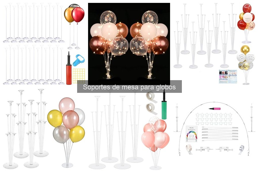 Cómo instalar un soporte de mesa para globos fácilmente