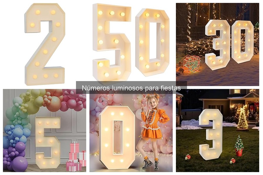 Cómo instalar y usar números luminosos para fiestas