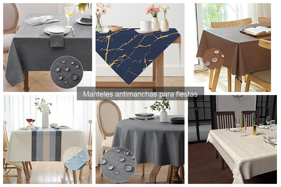 Cómo limpiar y mantener manteles antimanchas para fiestas