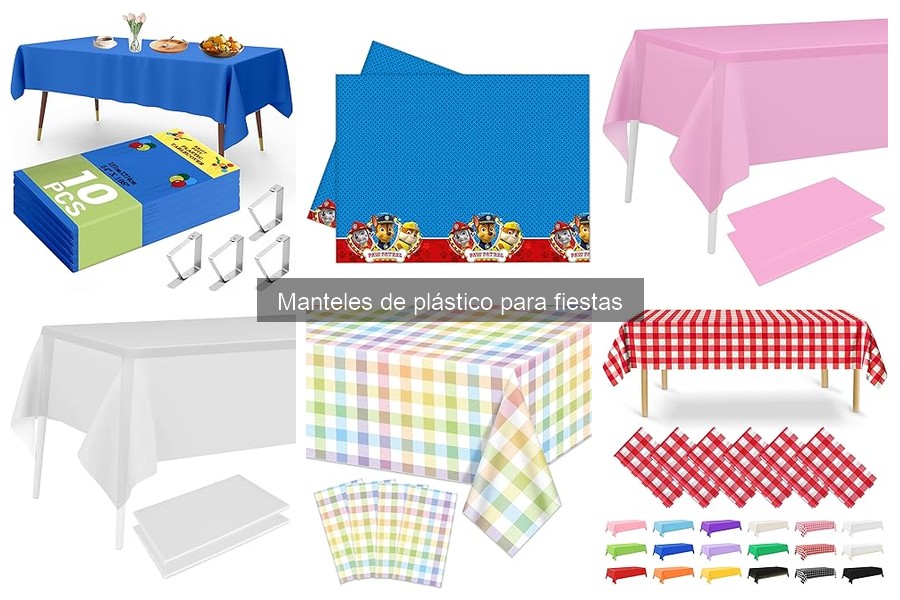 Cómo limpiar y mantener manteles de plástico para fiestas