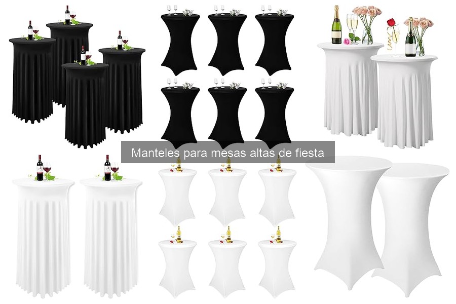 Cómo limpiar y mantener manteles para mesas altas de fiesta
