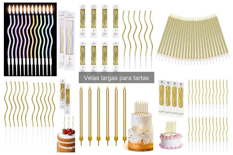 Cómo mantener y almacenar velas largas para tartas