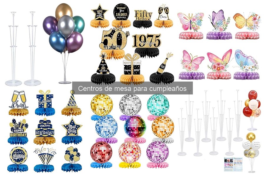 Cómo montar un centro de mesa para cumpleaños fácil y rápido