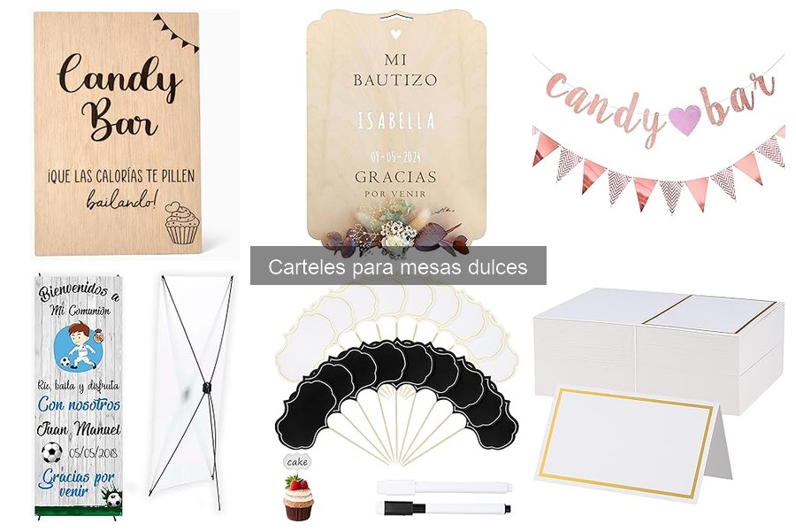 Cómo Personalizar Carteles para Mesas Dulces Fácilmente