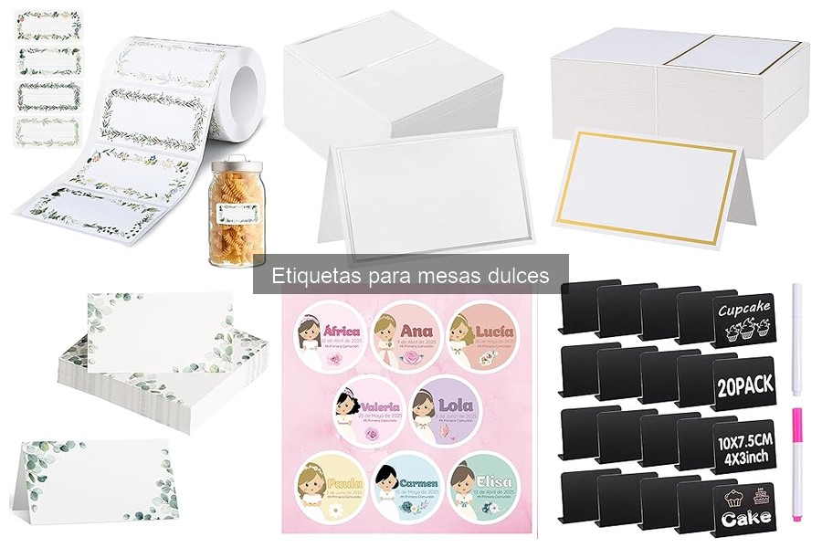 Cómo Personalizar Etiquetas para Mesas Dulces en Fiestas