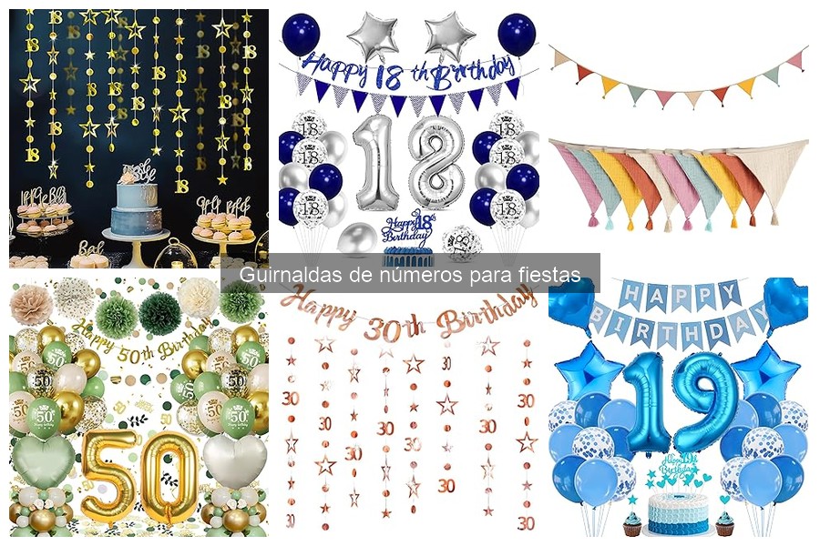 Cómo Usar Guirnaldas de Números en Decoración de Fiestas