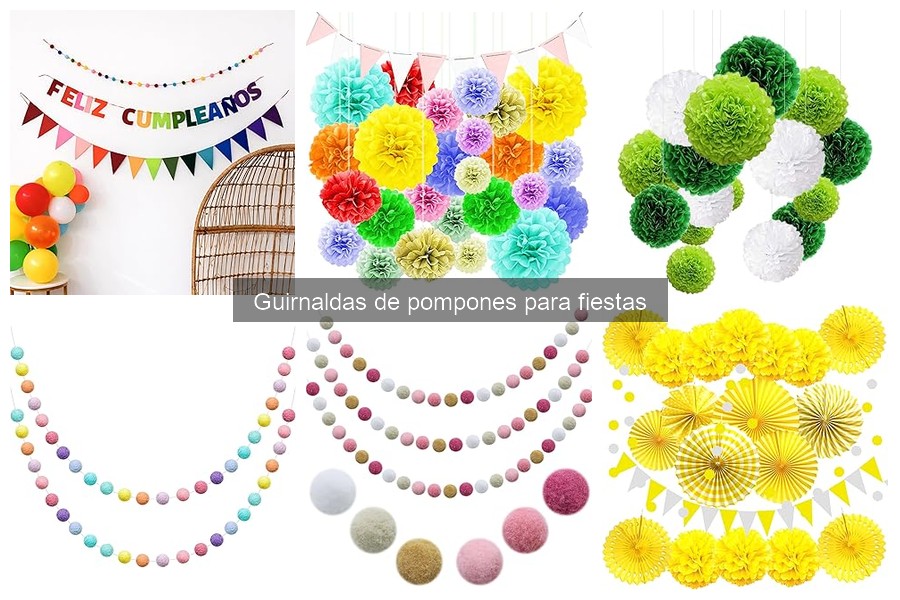 Cómo usar guirnaldas de pompones en tus fiestas