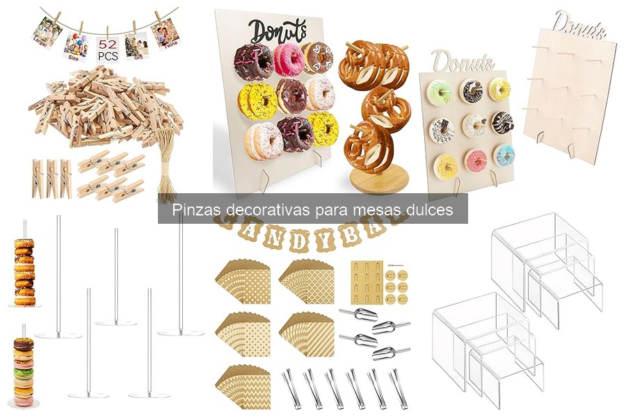Cómo usar pinzas decorativas en mesas dulces | Guía Práctica