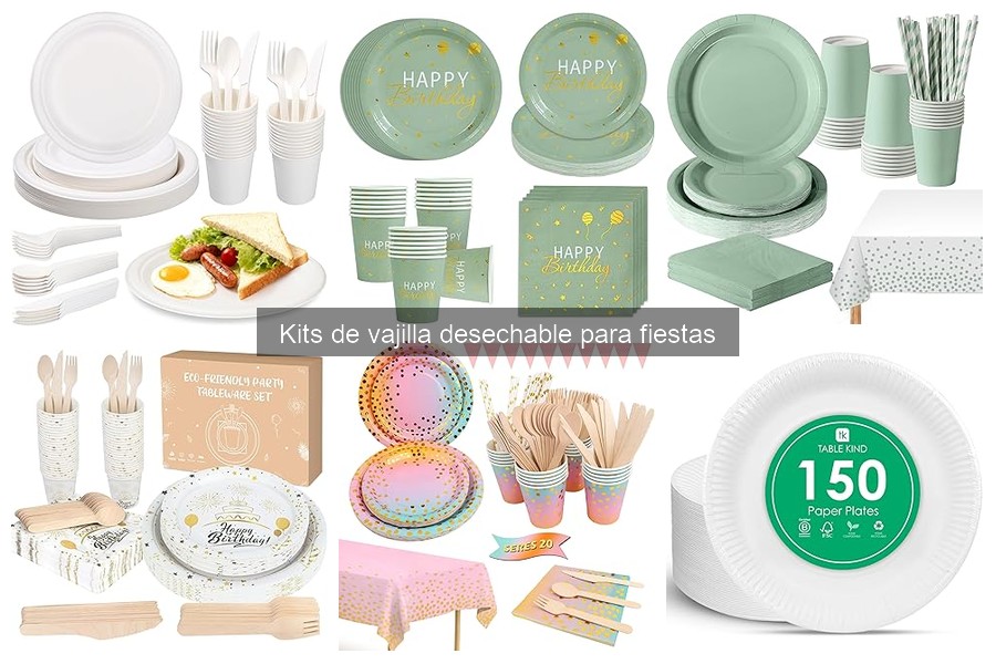 Cómo utilizar kits de vajilla desechable de forma efectiva