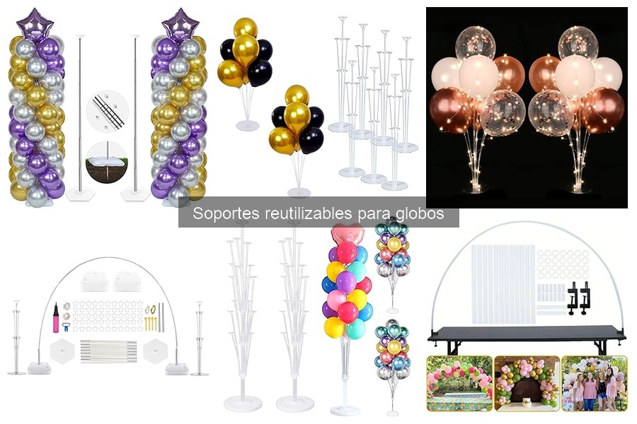 Cómo utilizar soportes reutilizables para globos correctamente